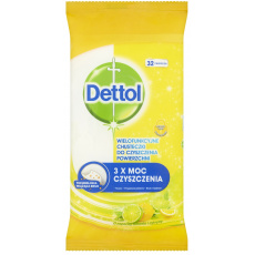 DETTOL Ubrousky antibakteriální na povrchy 36 ks, Citron a Limeta DETTOL Ubrousky antibakteriální na povrchy 36 ks, Citron a Limeta