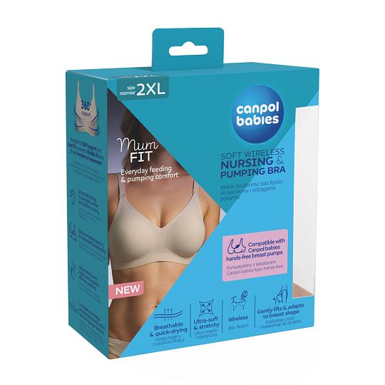 CANPOL BABIES Podprsenka na kojení a odsávání MumFIT 2XL