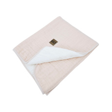 EKO Deka mušelínová s kožešinou Rose pink 75x90 cm EKO Deka mušelínová s kožešinou Rose pink 75x90 cm