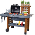Smoby Gril na zahradu s kuchyňkou Garden Kitchen Evolutive  výškově nastavitelný s tekoucí vodou z kohoutku a 43 doplňků