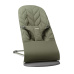 BABYBJÖRN Lehátko Bliss Dark Green Woven Petal, tmavě šedá konstrukce