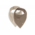 Bryndáček bandana 2ks Sand / Milky Coffee