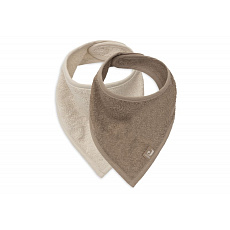 Bryndáček bandana 2ks Sand / Milky Coffee