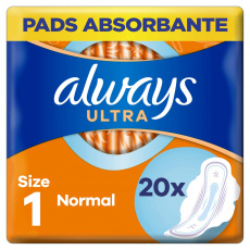 ALWAYS Ultra Normal Vložky hygienické 20 ks ALWAYS Ultra Normal Vložky hygienické 20 ks