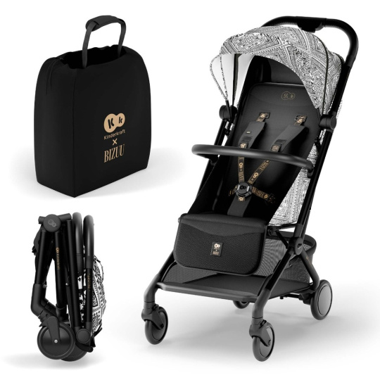 KINDERKRAFT Kočárek sportovní Pilot 2 Lunar Black Bizuu