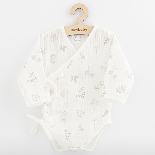 Kojenecké mušelínové body s bočním zapínáním New Baby  Zoe