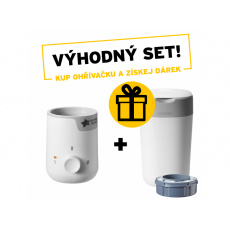 Ohřívačka kojeneckých lahví Easi-Warm + Koš na pleny Sangenic Twist & Click Ohřívačka kojeneckých lahví Easi-Warm + Koš na pleny Sangenic Twist & Click
