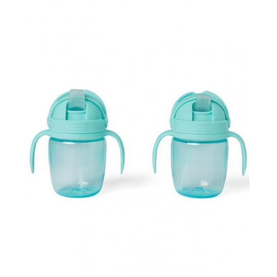 SKIP HOP Hrnek rostoucí Sip-to-Straw Teal 6m+ SKIP HOP Hrnek rostoucí Sip-to-Straw Teal 6m+