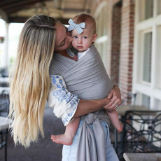 BOBA Nosič dětí / šátek Wrap Serenity Light Grey BOBA Nosič dětí / šátek Wrap Serenity Light Grey
