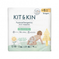 KIT & KIN Pleny jednorázové eko 5 (11 kg+) 30 ks KIT & KIN Pleny jednorázové eko 5 (11 kg+) 30 ks
