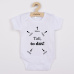 Dětské body s potiskem New Baby Tati, to dáš! - krátký rukáv