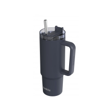 Nerezový termohrnek s brčkem Stream Black 950 ml