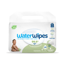 4x WATERWIPES Ubrousky vlhčené bez obsahu plastů Soapberry 60 ks (240 ks)