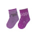 STERNTALER Ponožky protiskluzové Medvíked ABS 2ks v balení purple dívka vel. 17/18 cm- 9-12 m