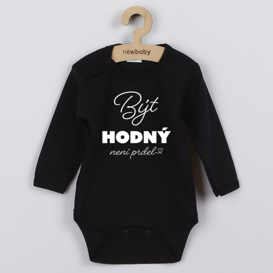 Dětské body s potiskem New Baby Být hodný.....
