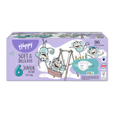 2x BELLA HAPPY Baby Pleny jednorázové Junior Extra Box 15+ kg 48 ks