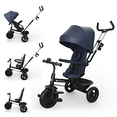 KINDERKRAFT Tříkolka Aston 2 Plus Navy, 9m+