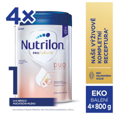 4x NUTRILON Profutura DUOBIOTIK 1 počáteční mléko 800 g