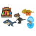 Dinosaurus kousací ve vajíčku plast 10cm 4 barvy 12ks v boxu