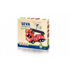 Stavebnice SEVA DOPRAVA Hasiči plast 545 dílků v krabici 35x33x5cm Stavebnice SEVA DOPRAVA Hasiči plast 545 dílků v krabici 35x33x5cm