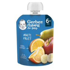 GERBER Natural kapsička multifruit 90 g GERBER Natural kapsička multifruit 90 g