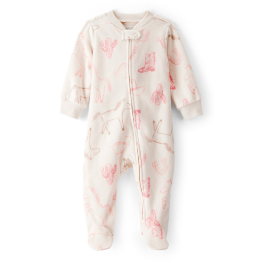 CARTER'S Overal na zip fleece Sleep & Play pink Cowgirl dívka 3m/vel.62 CARTER'S Overal na zip fleece Sleep & Play pink Cowgirl dívka 3m/vel.62