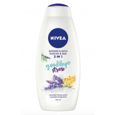 NIVEA Gel sprchový a pěna do koupele Godbye Stress 750 ml NIVEA Gel sprchový a pěna do koupele Godbye Stress 750 ml