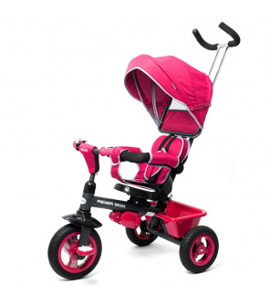 Dětská tříkolka Baby Mix 5v1 RIDER 360° růžová Dětská tříkolka Baby Mix 5v1 RIDER 360° růžová
