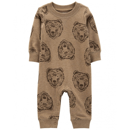 CARTER'S Overal bez nožiček Brown Bear chlapec NB/ vel. 56