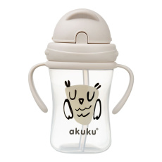 Láhev s brčkem Akuku 300 ml Sova Láhev s brčkem Akuku 300 ml Sova