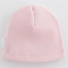Kojenecká bavlněná čepička New Baby Luxury clothing růžová Kojenecká bavlněná čepička New Baby Luxury clothing růžová