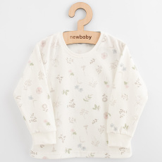 Dětské bavlněné tričko s dlouhým rukávem New Baby Kindergarten květinky Dětské bavlněné tričko s dlouhým rukávem New Baby Kindergarten květinky