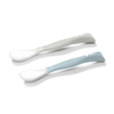 BABYONO Lžičky flexi 2 ks šedo/modré pastel BABYONO Lžičky flexi 2 ks šedo/modré pastel