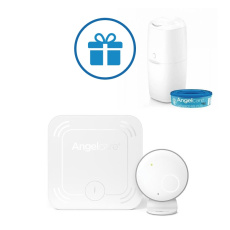 ANGELCARE AC027 Monitor pohybu dechu + koš na pleny Classic + 1 kazeta ANGELCARE AC027 Monitor pohybu dechu + koš na pleny Classic + 1 kazeta
