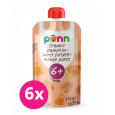 6x SALVEST Põnn BIO Pyré z dýně, brambor a manga (110 g) 6x SALVEST Põnn BIO Pyré z dýně, brambor a manga (110 g)