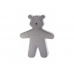 Hrací deka medvěd Teddy Jersey Grey 150cm