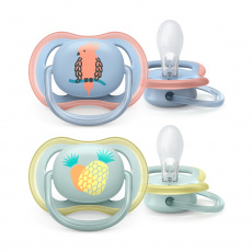 Philips AVENT Šidítko Ultra air Obrázek 0-6m chlapec (papoušek), 2 ks Philips AVENT Šidítko Ultra air Obrázek 0-6m chlapec (papoušek), 2 ks