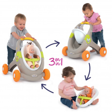Smoby Chodítko a s autosedačkou zvířátka Animal MiniKiss 3v1 Smoby Chodítko a s autosedačkou zvířátka Animal MiniKiss 3v1