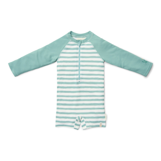 Plavky dlouhý rukáv Stripes Surf Blue vel. 86/92