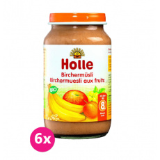 6x HOLLE Cereální müsli s ovocem – dětská ovocná přesnídávka, 220 g 6x HOLLE Cereální müsli s ovocem – dětská ovocná přesnídávka, 220 g
