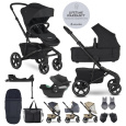 EASYWALKER SET Kočárek 4v1 Jimmey Pepper Black XXL RWS + CYBEX Aton B2 i-Size