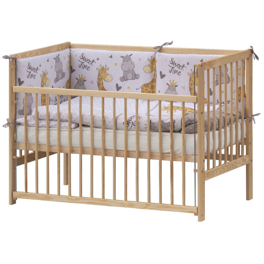 Scarlett Dětská postýlka s kompletní výbavou Scarlett 120 x 60 cm - Nebula - béžová Scarlett Dětská postýlka s kompletní výbavou Scarlett 120 x 60 cm - Nebula - béžová