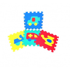 WIKY Puzzle pěnové Dopravní prostředky 10 ks WIKY Puzzle pěnové Dopravní prostředky 10 ks