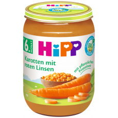 HiPP BIO mrkev s čočkou od 6. měsíce, 190 g HiPP BIO mrkev s čočkou od 6. měsíce, 190 g