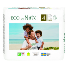 ECO BY NATY PANTS Kalhotky plenkové jednorázové 4 (8-15 kg) 22 ks