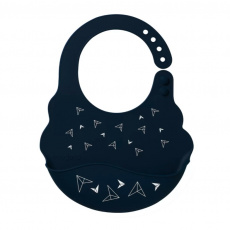 BABYONO Bryndák silikonový se zapínáním Dark Blue BABYONO Bryndák silikonový se zapínáním Dark Blue