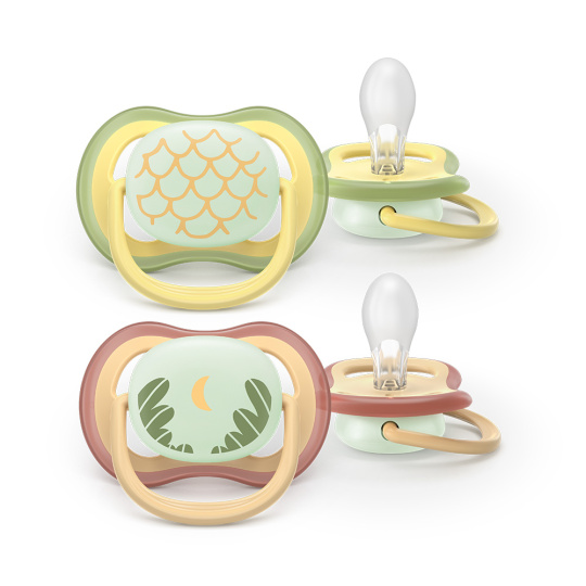 Philips AVENT Šidítko Ultra air noční 0-6m neutral, 2ks Philips AVENT Šidítko Ultra air noční 0-6m neutral, 2ks