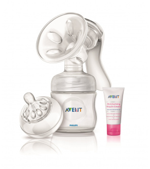 Avent Odsávačka mateř.ml. Natural se zásobníkem 125ml + krém Avent Odsávačka mateř.ml. Natural se zásobníkem 125ml + krém