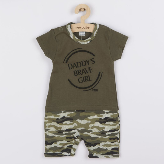 Kojenecký letní overal New Baby Army girl