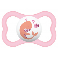 MAM Dudlík Air 16m+, silikon růžový, velryba MAM Dudlík Air 16m+, silikon růžový, velryba